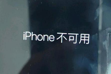 剑川苹果服务网点分享锁屏界面显示“iPhone 不可用”如何解决 